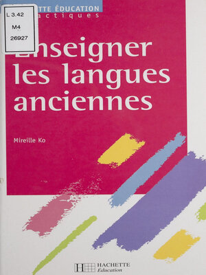 cover image of Enseigner les langues anciennes
